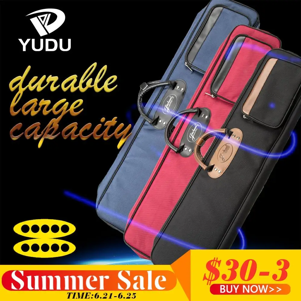 

Pool Cue Case 7/10 Holes Black/Blue/Red High Quality Carrying Case Durable Kit Bag Professional Billiard Stick Accessories