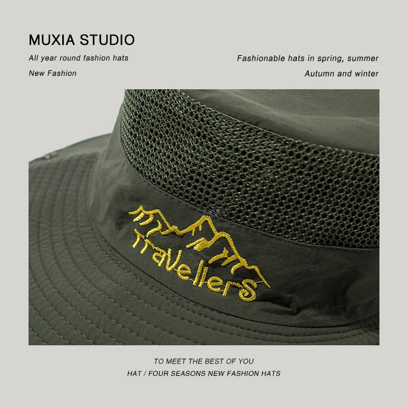 

Men Women Hats Sun Visor Cap Summer Mesh Breathe Outdoor Mountaineering Travel Fishing Hats Wide Brim Sun-shade Sun Hat