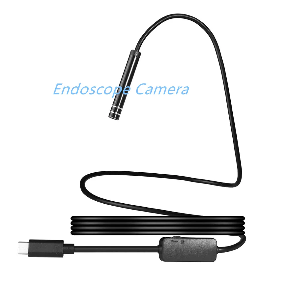 7 мм Мини объектив 1 м мягкий кабель змея провод USB/Micro USB эндоскоп камера для