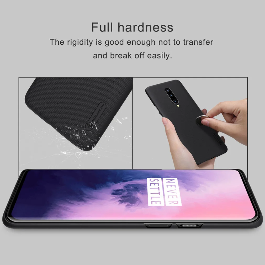 Для oneplus 7T Pro Чехол для oneplus 7 pro чехол Nillkin матовая жесткая задняя крышка из ПК для oneplus 7 7t чехол+ подарочный держатель для телефона