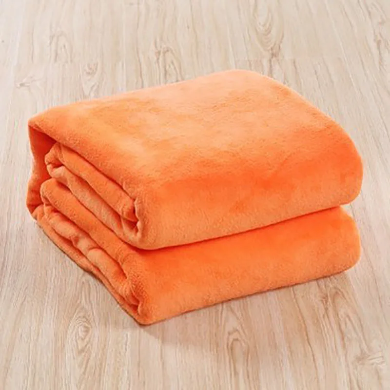 

Adult Coral Fleece Blanket Bed Needle Down Duvet Solid Color Blanket And Bedspread Soft Quality