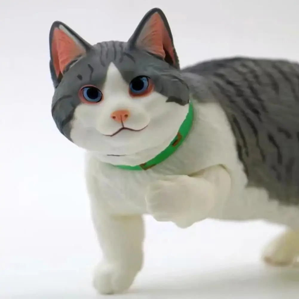 

Model Adorable Movable Limbs Educational Short Leg Cat Doll Figures for Home Decoration Kid Craft Toys Birthday Gifts