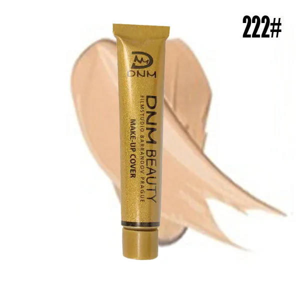 Full Skin Concealer Foundation Cream Face Professional Blemish Cover Dark Spot Tattoo Contour Makeup Liquid Concealer Cosmetic - Цвет: 222