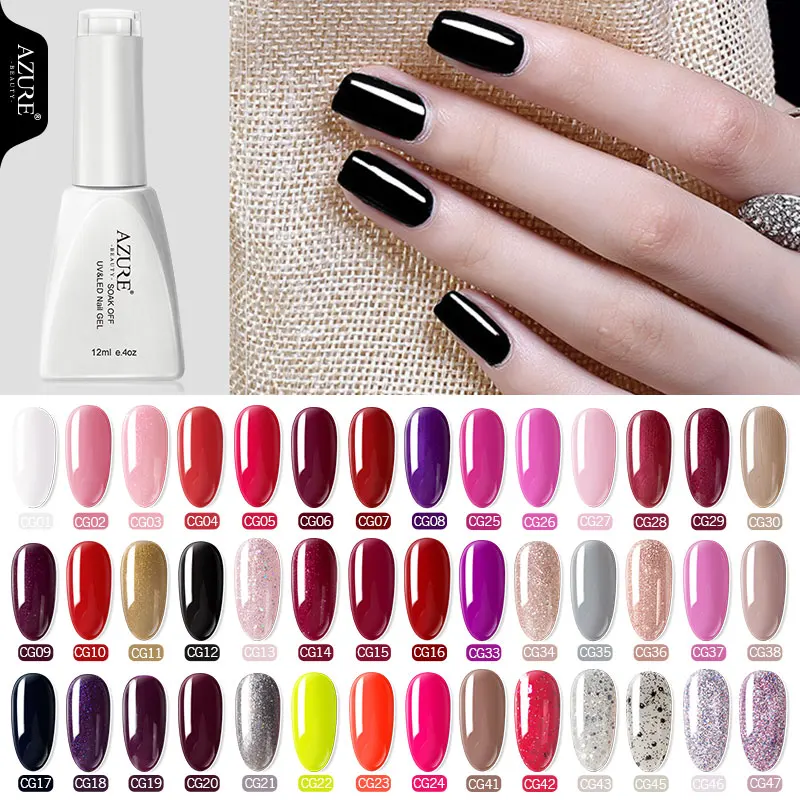 УФ гель для ногтей Azure Beauty 119 цветов Полупостоянный светодиодный Гель лак