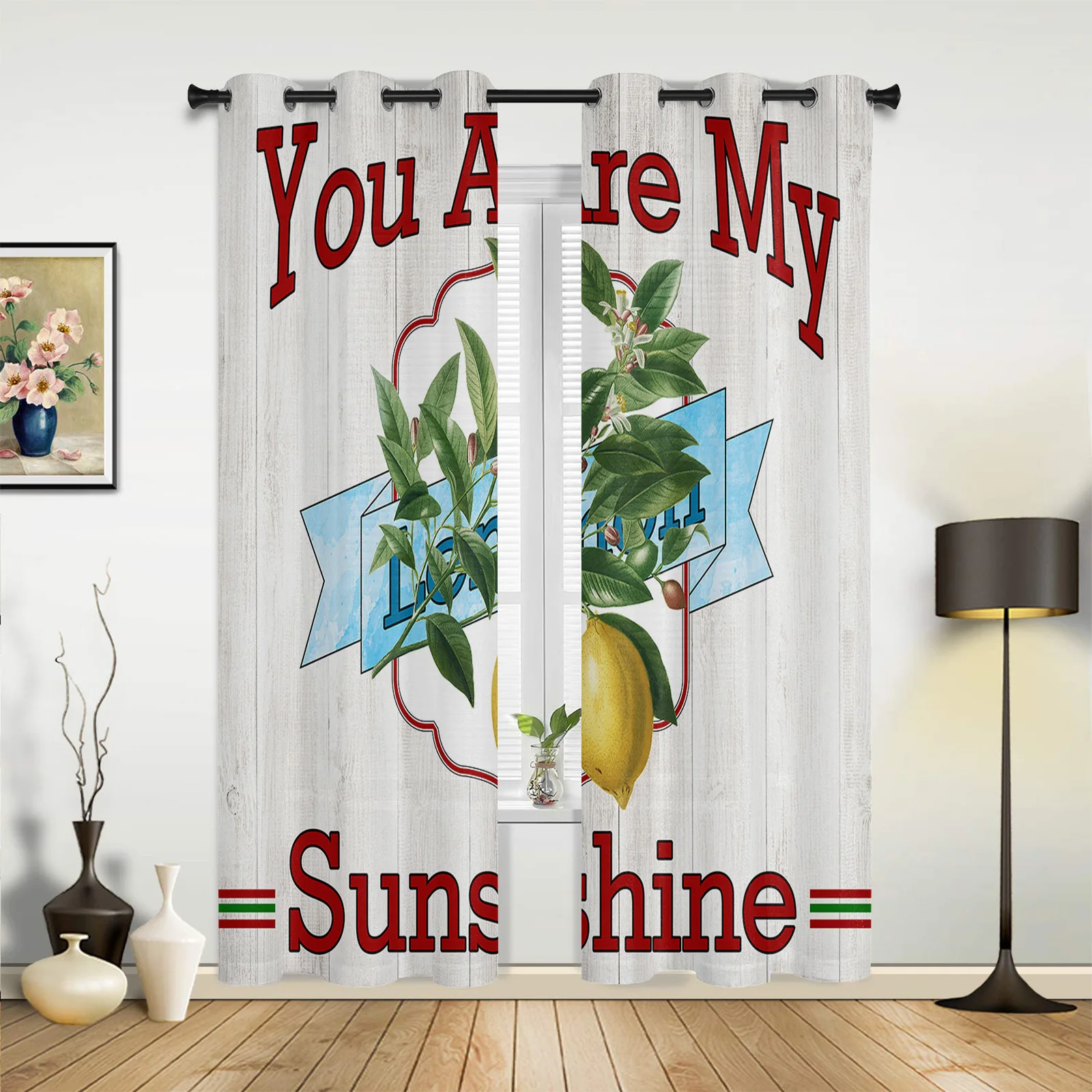 Летние лимонные винтажные окрашенные оконные шторы домашний декор для спальни