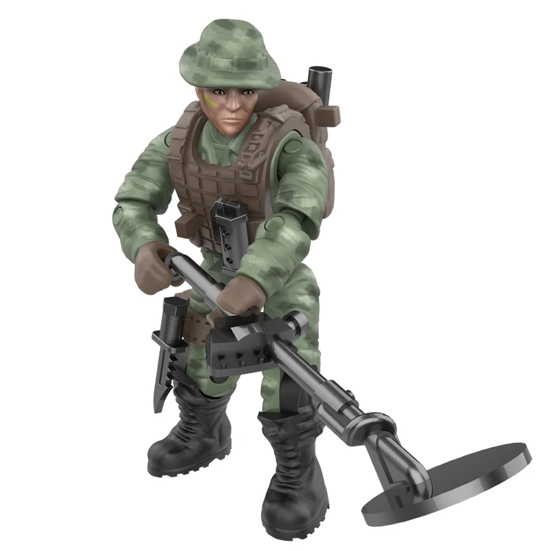 Кирпичи солдаты люди Военная серия операции в джунглях 98K мальчики и девочки