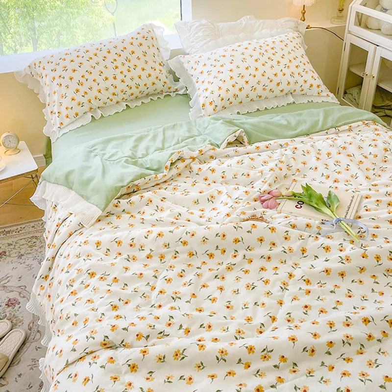 

Bohemian Bedding Set for Bedroom Soft Bedspreads For Double Bed Home Textile Comefortable Duvet Cover Sets King Size Cute Sheet
