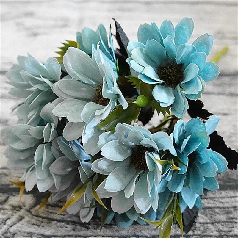 Маленькая шелковая Европейская Маргаритка цветочный букет для украшения дома 1