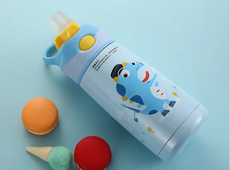 500 мл детская чашка для кормления с динозавром термос молока из нержавеющей стали