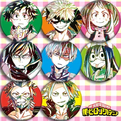 

1 Sets Badge Button Brooch Pins medal Collect Cartoon Badge Decor Gifts Cosplay Anime Boku no My Hero Academia Midoriya Izuku