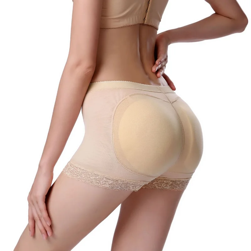 

Body Shaper Underwear Pad Control Fake Buttocks Padding Panties Thigh Slimmer Women Butt Lifter Shapewear Waist Tummy Shorts