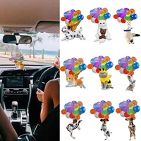 car hanging ornament with colorful balloon cat dog car hanging ornament car interior decor home decor decoration