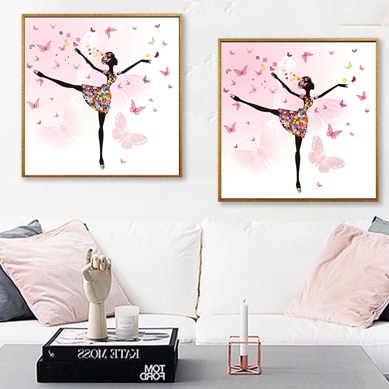 Настенные художественные декоративные бабочки сказочные балетные танцы картины