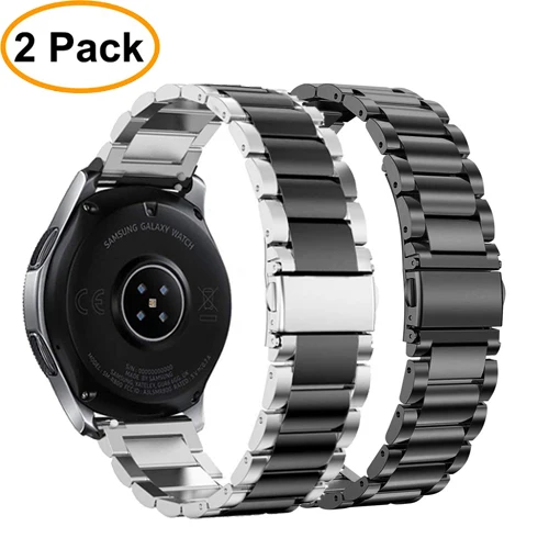 7 Ремешок для часов huawei gt для samsung galaxy watch band 46 мм active S3 Frontier/классический ремешок для часов металлический браслет+ пленка+ инструмент - Цвет ремешка: 7
