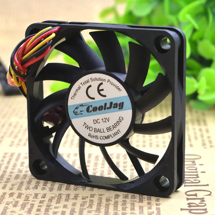 

EVERFLOW R126010BU 6010 6CM 12V 0.35A double ball high air volume thin fan