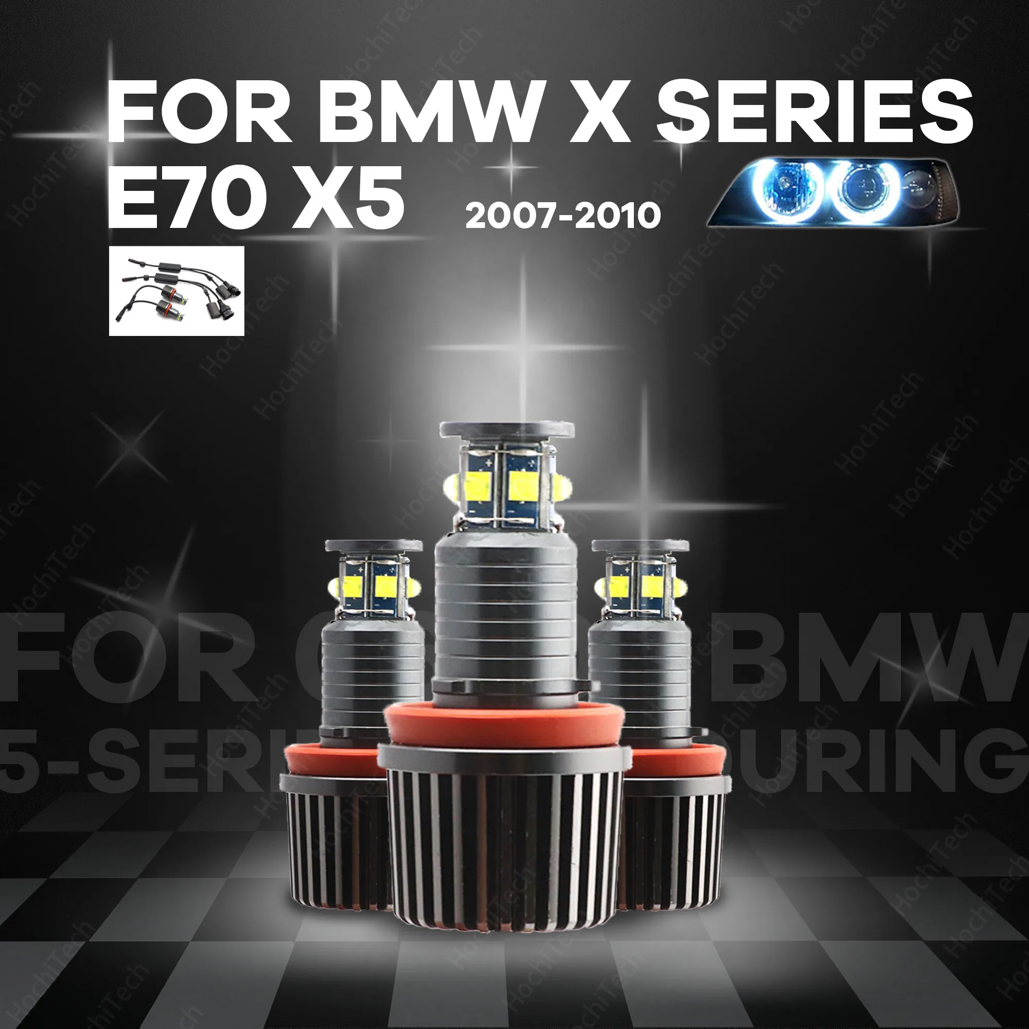 

6000K IP65 High Quality 3-year Warranty Daytime light LED Angel Eyes Marker 120W for BMW X Series E70 X5 (Pre-LCI) 2007-2010