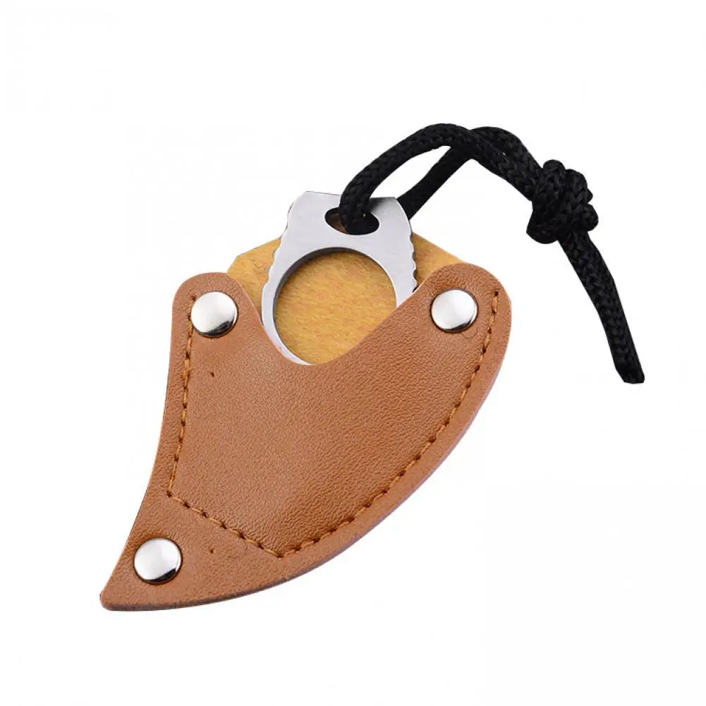 

Wholesale Mini Handmade Combat Claw Karambit Ring Outdoor Camping Handy Multiuse Knife Outdoor life-saving equipment Mini knife