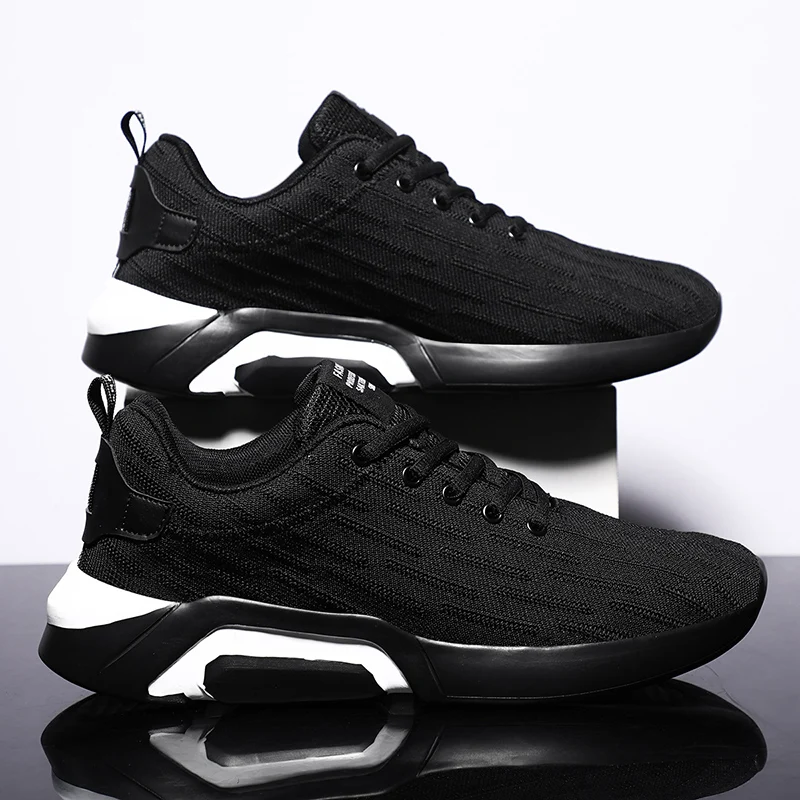 

Men Sneakers Fashion Men Casual Shoes Breathable Men Shoes Walking Sneakers Men's Tennis Black Tenis Masculino Zapatillas Hombre