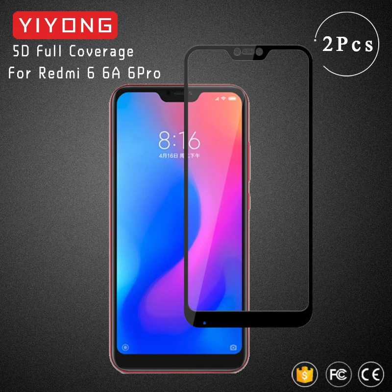 Стекло YIYONG 9D с полным покрытием для Xiaomi Redmi 6 Pro закаленное стекло 6A 6Pro защитная