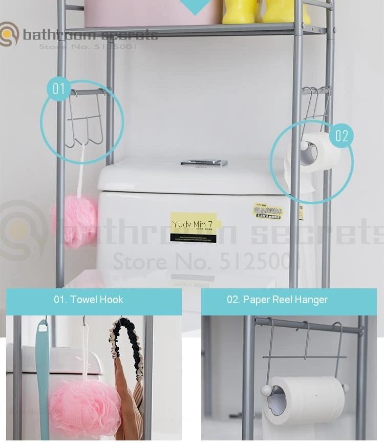 Balcony Corner Frame Floor-to-floor Full-automatic Drum Washing Machine Storage Rack Toilet Toilet Rack Floor-to-floor Type