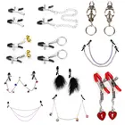 Секс-игрушки зажимы для сосков молочная грудь зажим для сосков секс-игрушка для взрослых игры для пар флирт игрушки БДСМ Связывание экзотические аксессуары