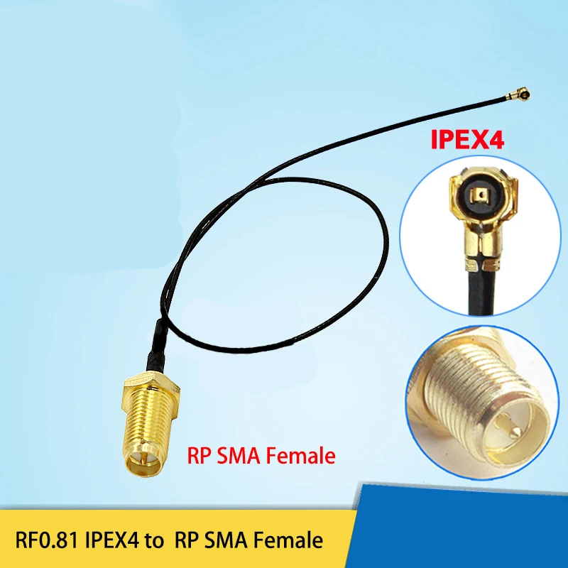 RF0.81 RP SMA мама — удлинительный кабель IPEX4 для модуля 3G 4G LTE M.2 Quectel EM12-G EM05 EM06 SIMCOM SIM7912G