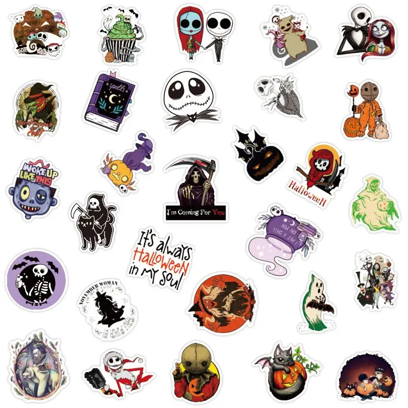 50 шт. наклейки на Хэллоуин в виде граффити | Игрушки и хобби