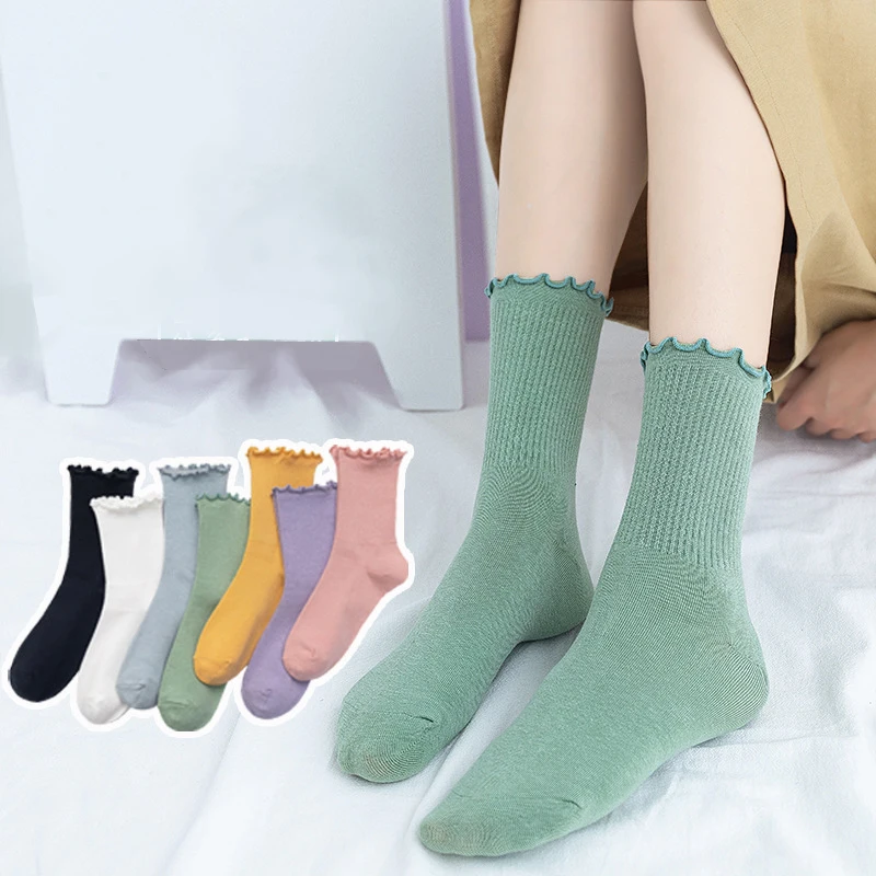 

Frilly Socks Cartoon Woman Kawaii Calcetines Cute Women Skarpetki Meias Kobieta Skarpety Femme Chaussettes Calcetas