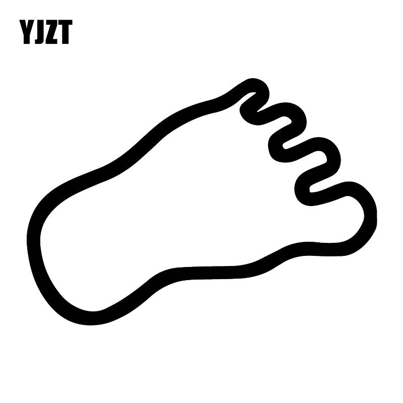 YJZT 15.4X10.9CM Bigfoot Car Bumper Trunk Decoration Stickers Creative Vinyl Decals C25-0570 |