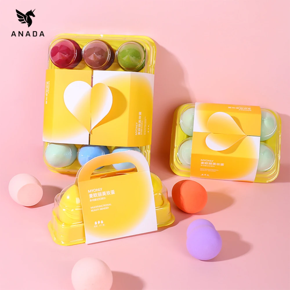 

ANADA Powder Puff Box Makeup Sponge Blender Puff Makeup Powder Puff Set 2020