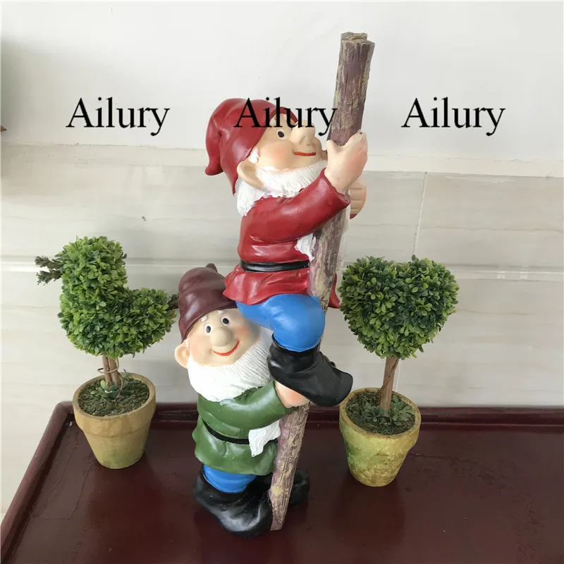 

American country resin ladder climbing dwarf, courtyard villa terrace gardening shopping mall window garden decoration