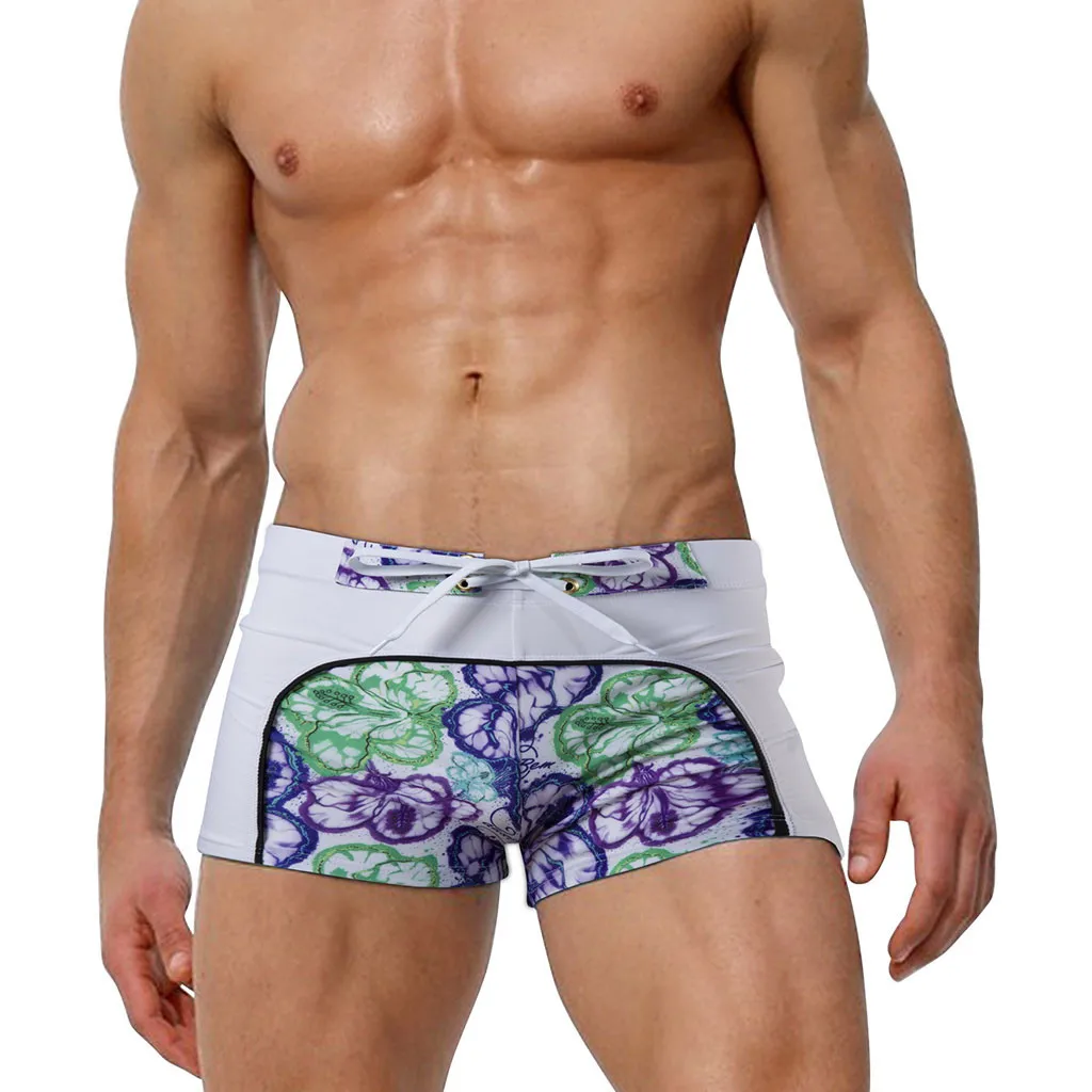 В стиле пэчворк и мультяшным цветочным узором флага пляжный спортивные трусы