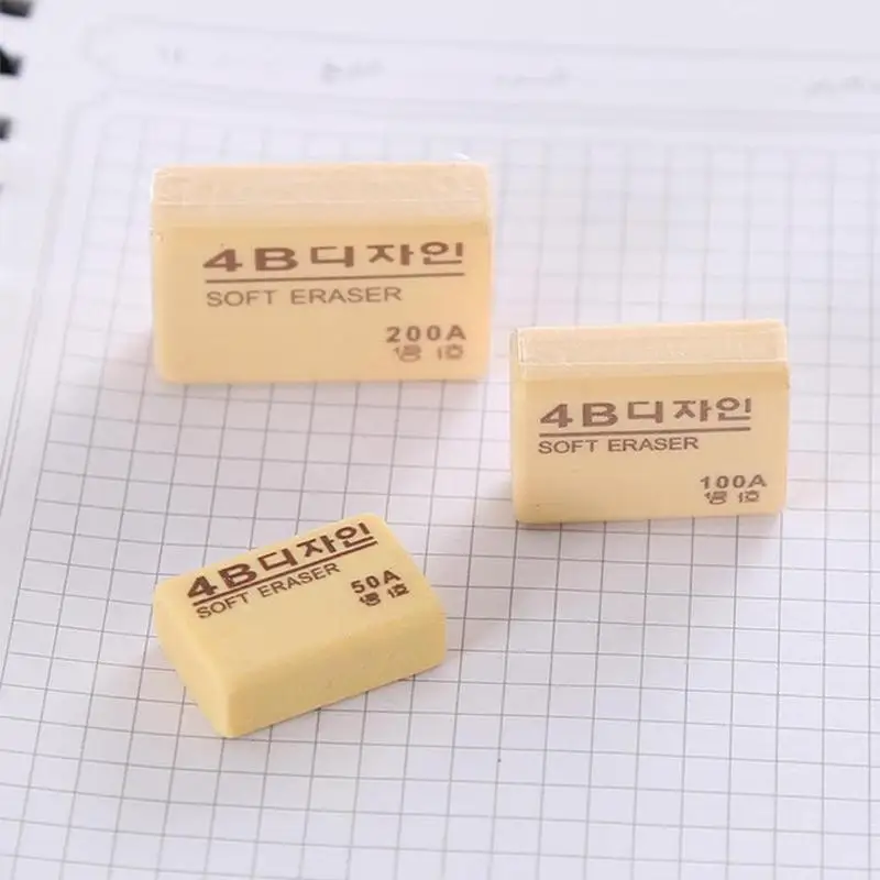 5 Pcs 4B Pencils Eraser Drawing Writing Rubber Erasers Student Stationery As Prize Gift Office School Supplies | Канцтовары для
