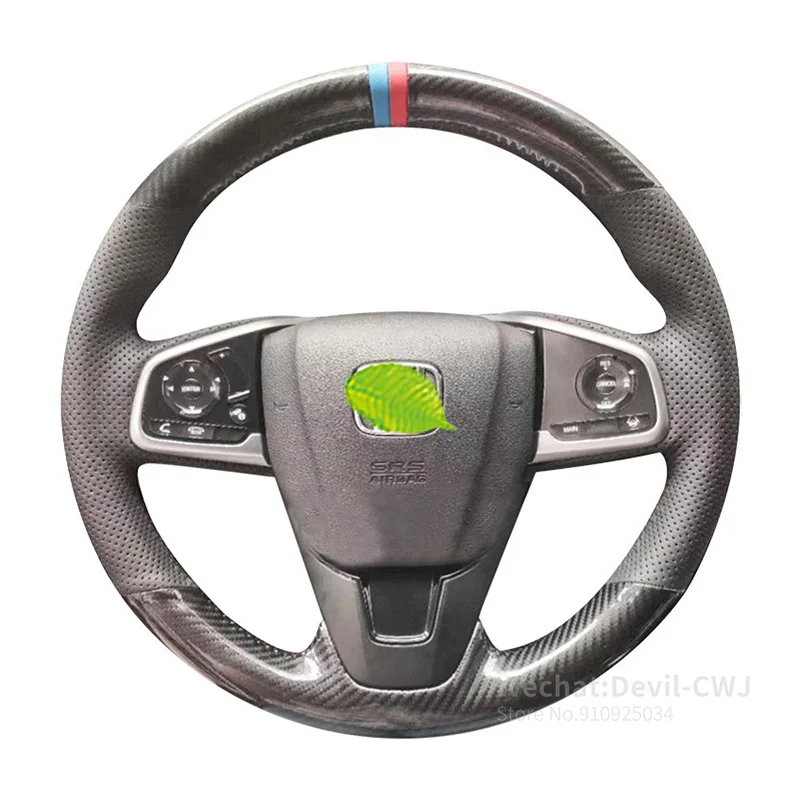 

Замша для Honda 10-го поколения Civic CRV Breeze Envix Crider, чехол на руль, кожа, замша, углеродное волокно, ручная работа
