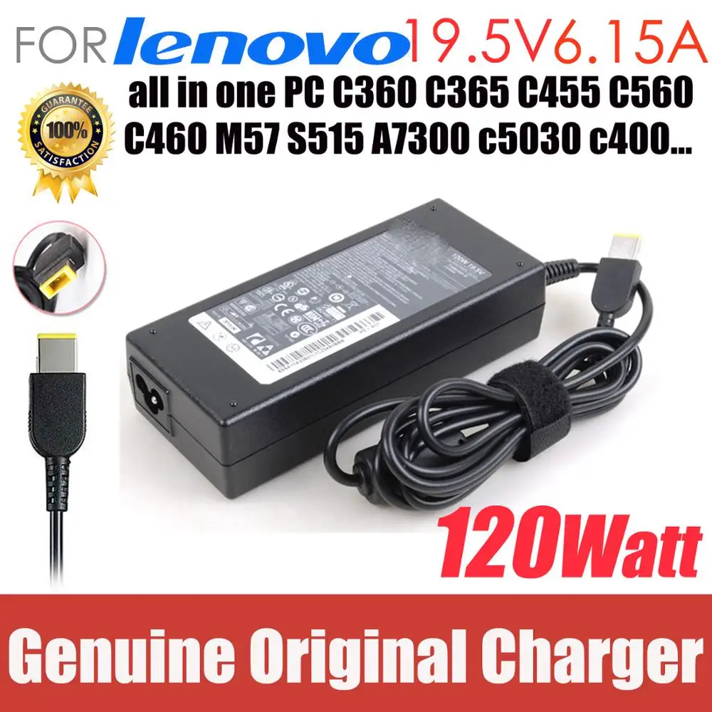 

Original 19.5V 6.15A 120W AC Adapter For Lenovo C360 C365 C455 C560 C460 M57 S515 A7300 c5030 c4005 c4030 b4040 b4030 all in one