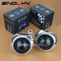 sinolyn 2 5 inch projector lens bi xenon for h4 h7 headlight lenses headlamp for car lamps car products retrofit use h1 hid bulb