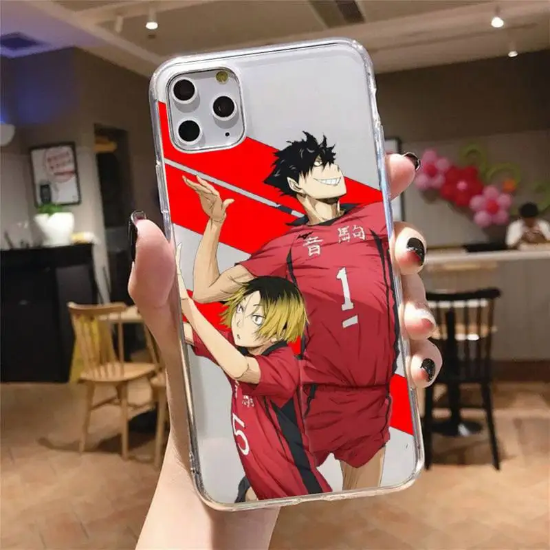 

Haikyuu Hinata attacks Phone Case Transparent soft For iphone 5 5s 5c se 6 6s 7 8 11 12 plus mini x xs xr pro max