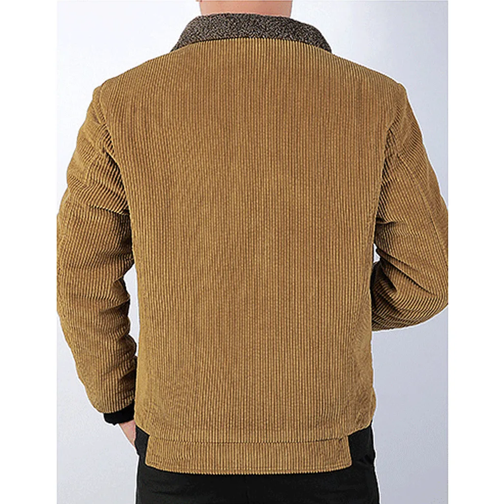 SAGACE Новая модная мужская повседневная куртка Толстая бархатная теплая и удобная