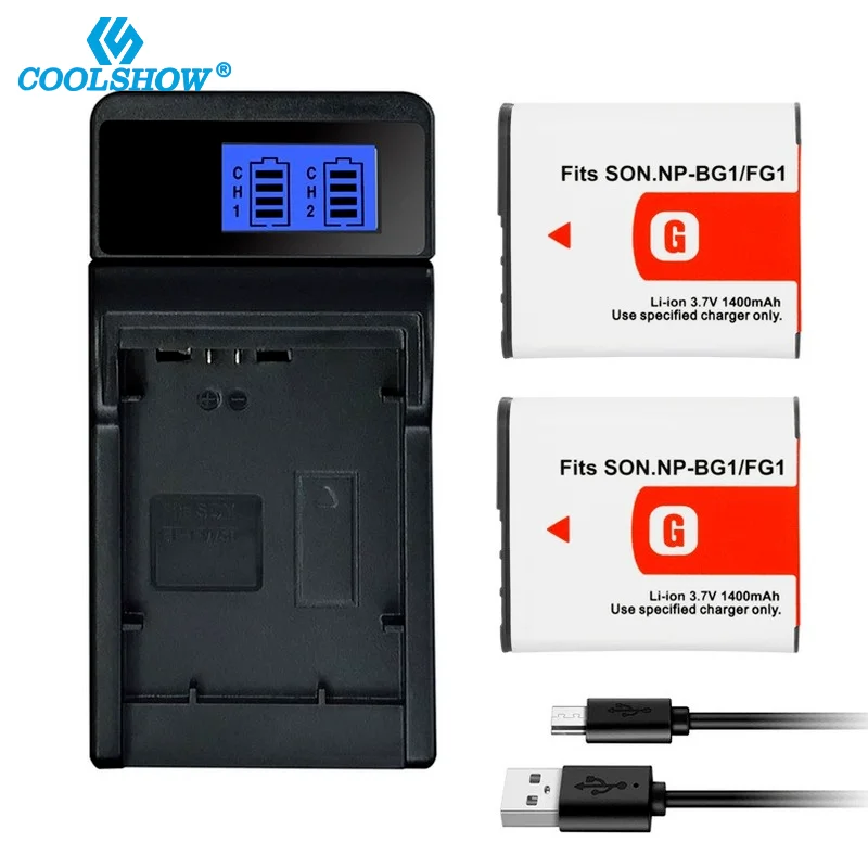NP BG1 FG1 Аккумулятор для Sony Cyber-Shot DSC-W100 H3 H7 H9 H10 H20 H50 H55 DSC-WX1 T20 NPBG1 NPFG1 1400 мАч |