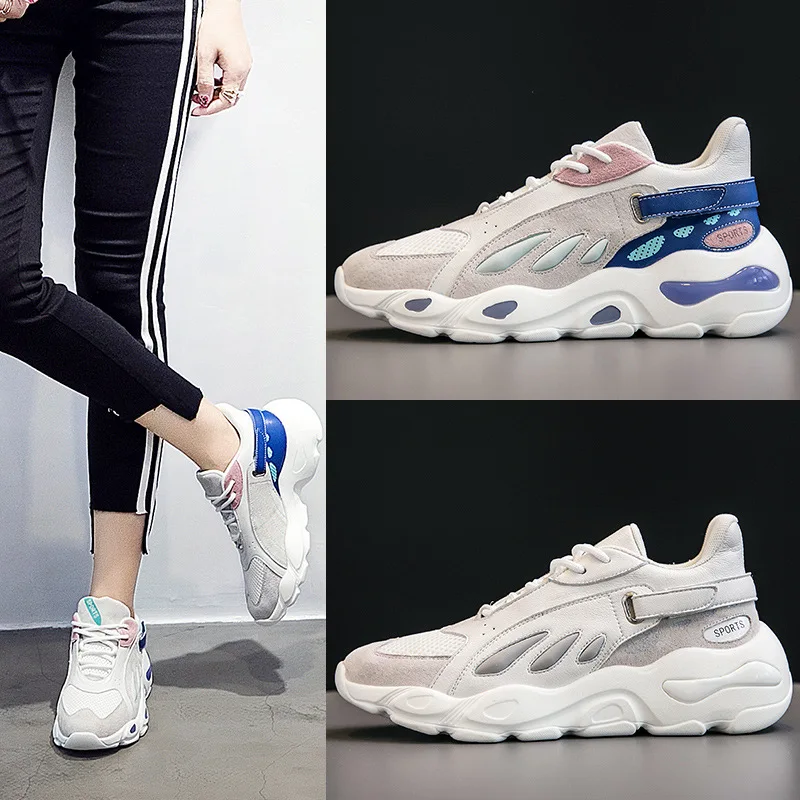 2021 New Sports Shoes Fashion Female Old Shoes Casual All-Match Breathable Running Women's Shoes