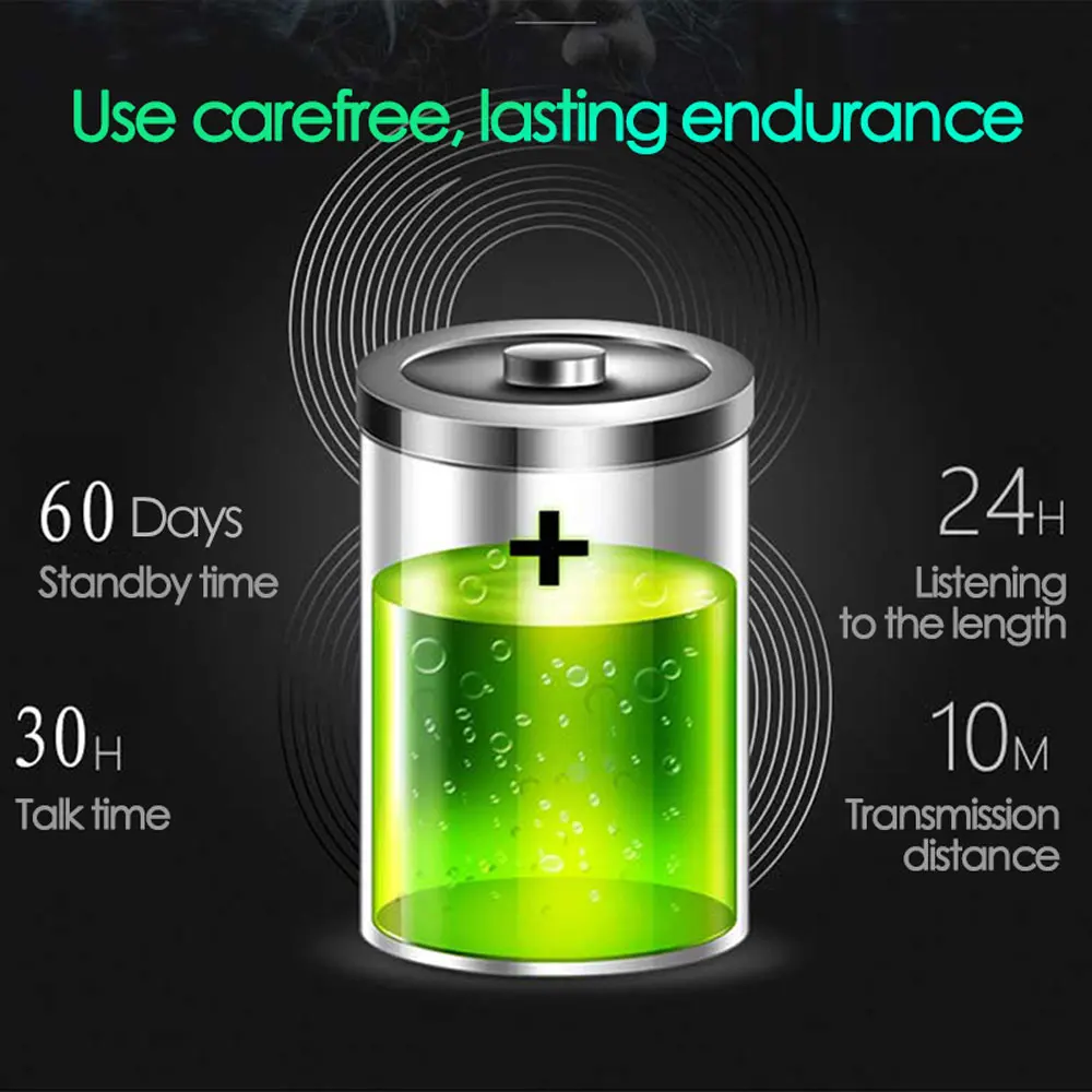 Беспроводная bluetooth гарнитура с новым аккумулятором большой емкости|Наушники и