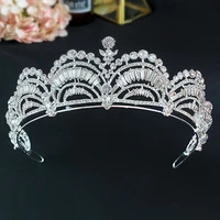 luxury diverse silver color crystal bridal tiaras crown rhinestone pageant diadema collares headpieces wedding hair accessories