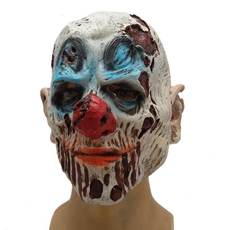 

Skeleton clown Mask Halloween Costume Accessories latex devil headdress men and women Cosplay prop horror mask