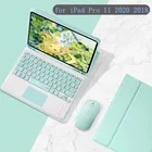 Чехол для Apple iPad Pro 11 2020 и 2018, Bluetooth сенсорная клавиатура для iPad Pro 11 дюймов, умный чехол с ручкой и держателем мыши