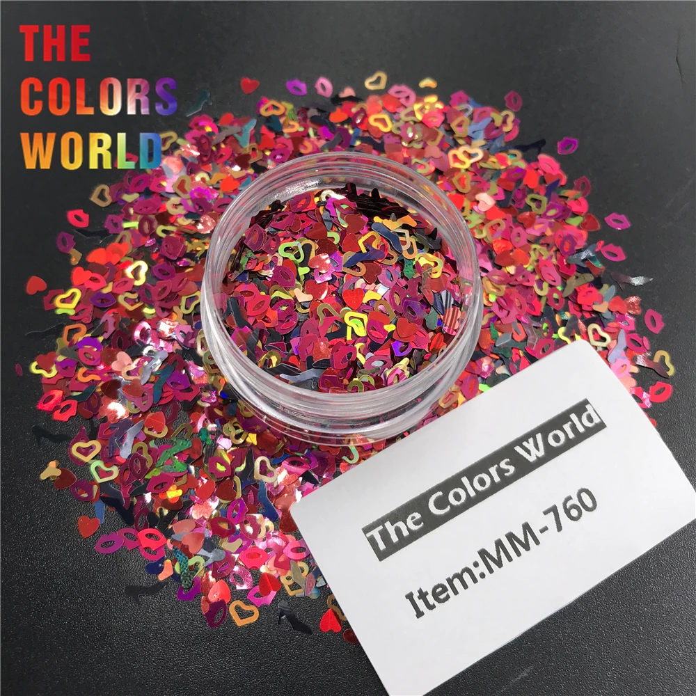 TCT-362 Mix Lip Heart Cinderella’s slipper Nail Glitter Art Decoration Body Tumbler Crafts Accessories Party Supplier | Красота и