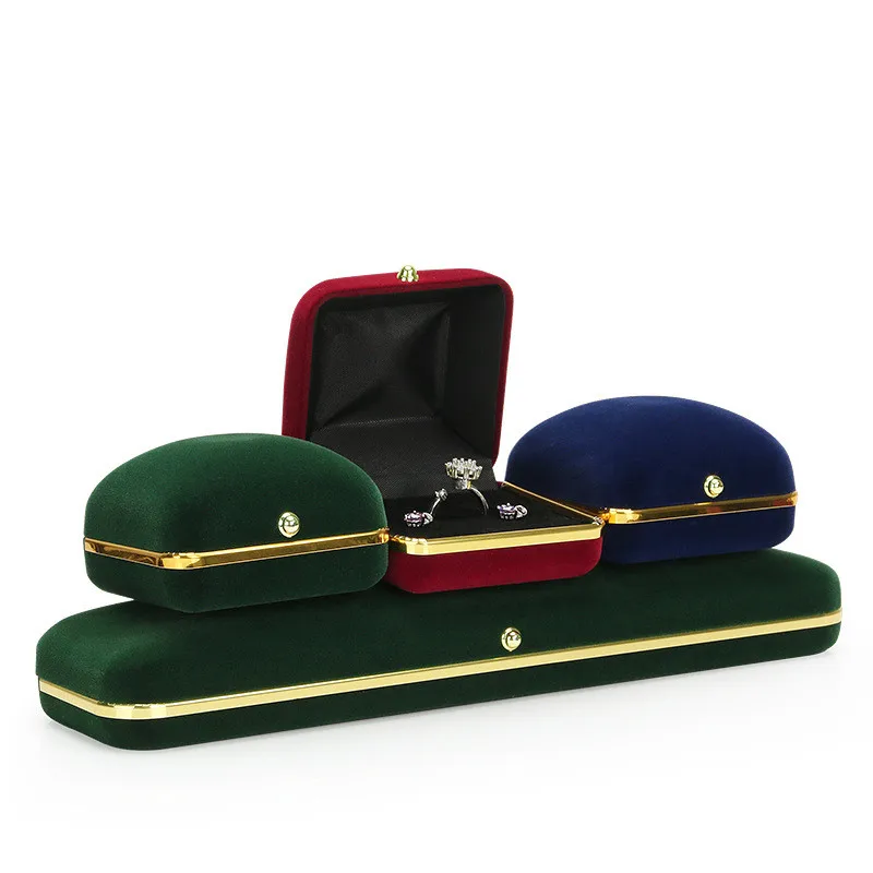 Новый органайзер для ожерелья часы рабочая коробка держатель колец Бархатные