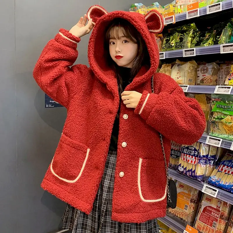 Парка осень зима Корейская версия 2020 Новинка свободная милая мягкая куртка с