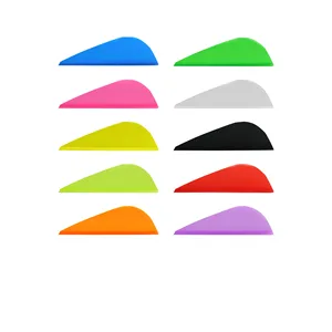 Пластиковые лопасти для стрельбы из углеродного стекловолокна, 2 дюйма, 50 шт.