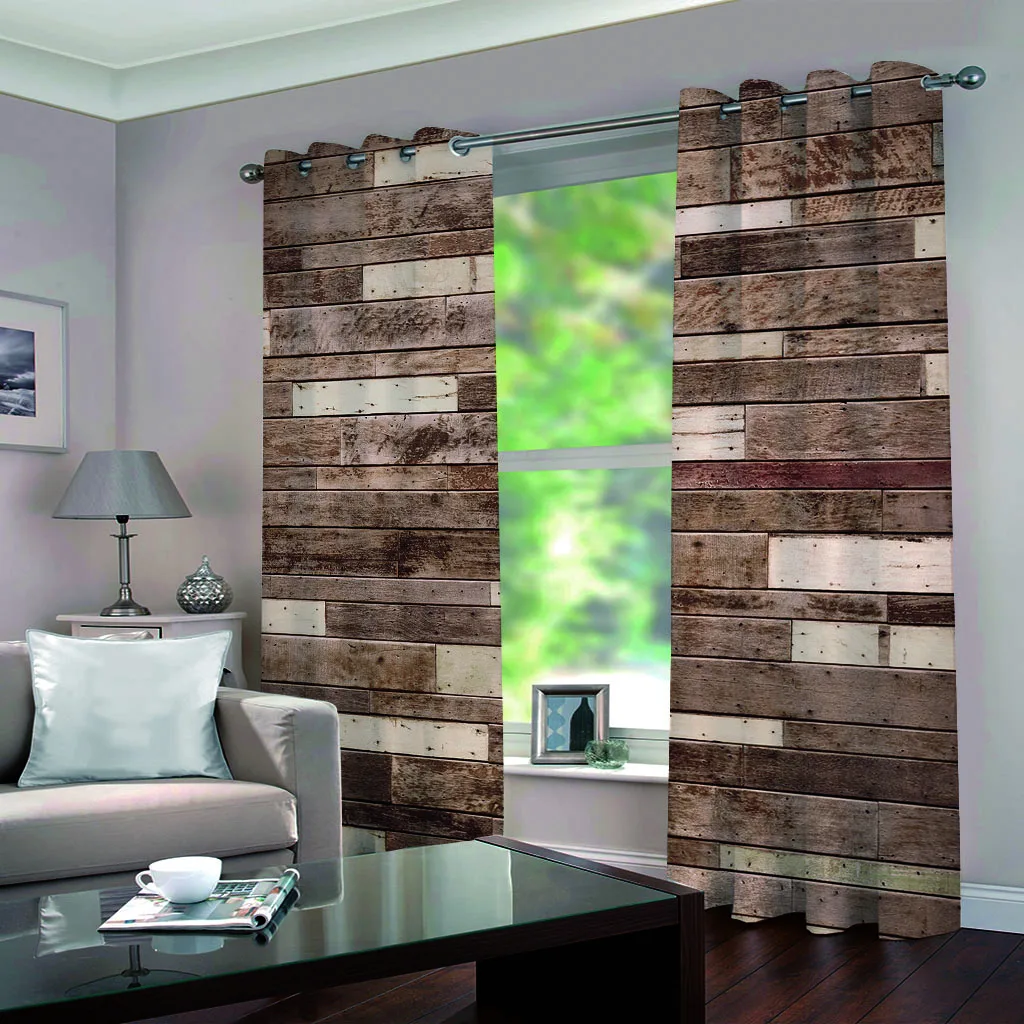 

3D Blackout Curtain Printing Curtain Living Room Bedroom Brick Wall Decor Window Curtains Drapes