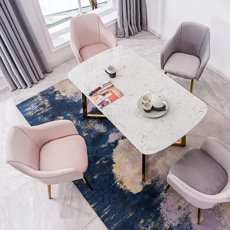 Обеденный стул в скандинавском стиле простой домашний с спинкой Ins сетчатый